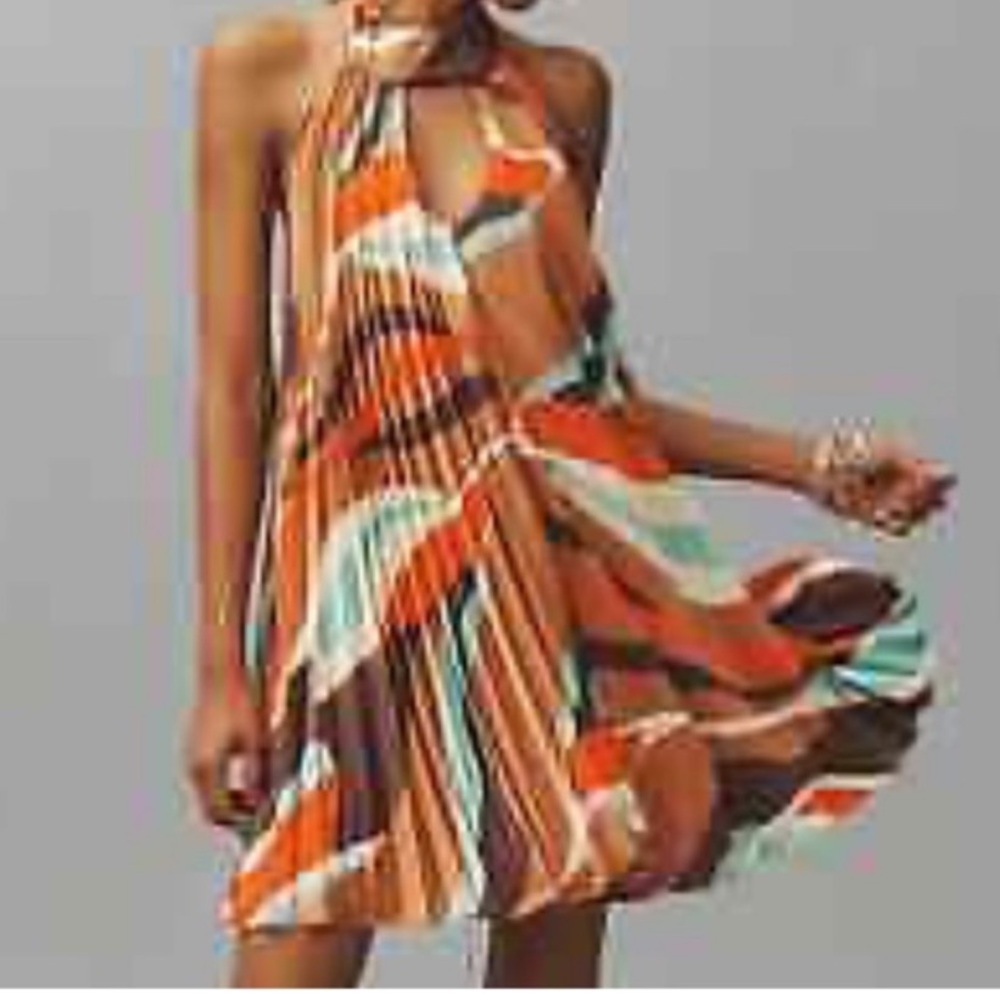 ANTHRO Hutch backless halter dress - Picture 3 of 4
